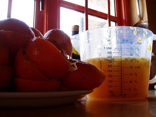 Băuturi din fructe care conțin suc de portocale