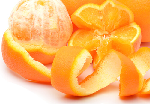 Coaja de portocală și lămâie