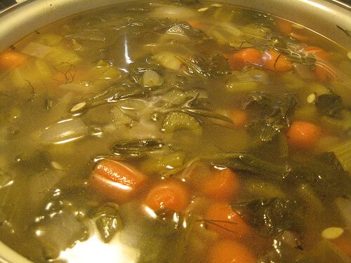 Morcovi adăugați în supe de legume