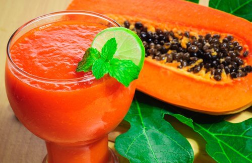 Balonarea abdominală: suc de papaya