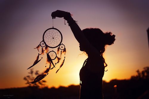 Dreamcatcher în adierea vântului