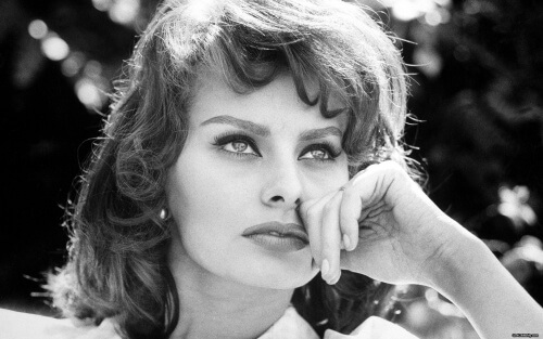 Actrița Sophia Loren la tinerețe