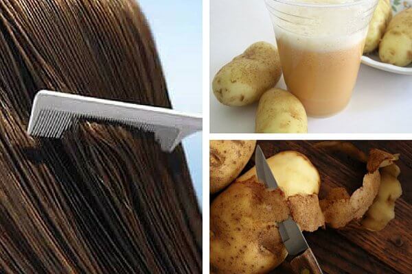 Apa de coji de cartofi întărește părul