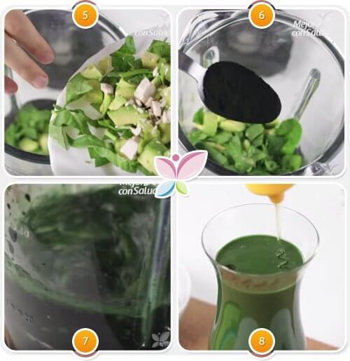 Un smoothie verde combate căderea părului