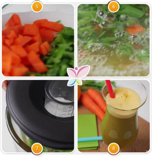 Suc de morcovi și portocale ușor de preparat