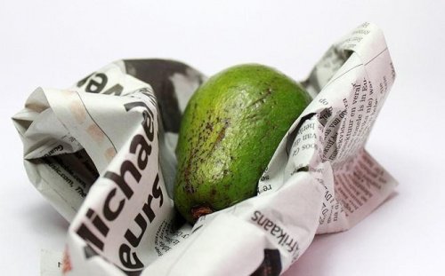 Cum se coace un avocado în ziar