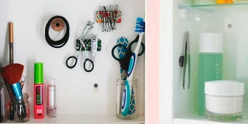 Cum îți simplifici treburile casnice dacă pui un magnet în dulapul din baie