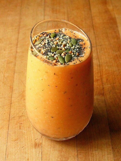 Smoothie cu morcovi și portocale bogat în vitamine