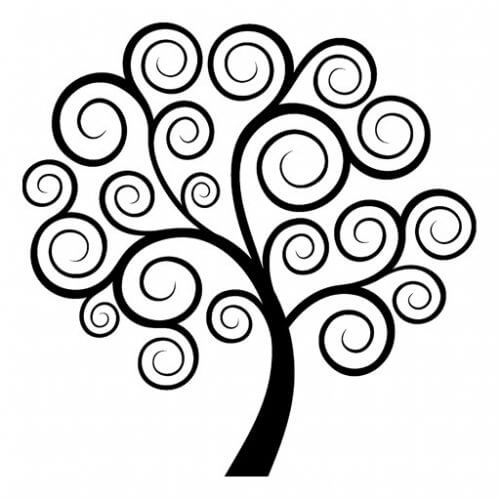 Desenează un copac pentru a-ți elibera mintea de gânduri negative