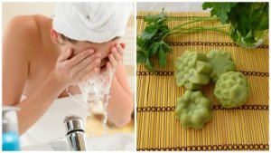 Săpun natural cu pătrunjel pentru petele de pe față