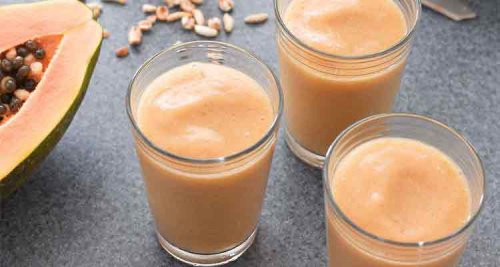 Smoothie-uri bogate în proteine vegetale cu papaya