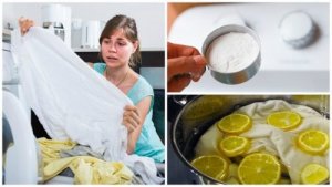 Trucuri ca să elimini petele galbene de pe hainele albe