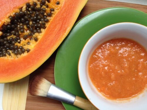 Creme naturale împotriva ridurilor de expresie cu papaya