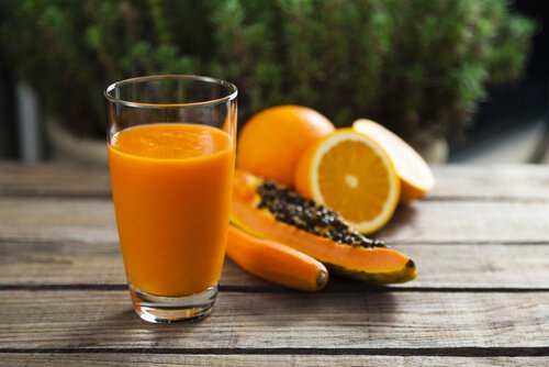 Papaya în remedii cu aloe pentru curățarea colonului