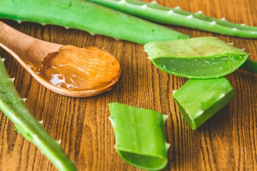 Aloe vera pentru măști cu gelatină pentru revitalizarea pielii