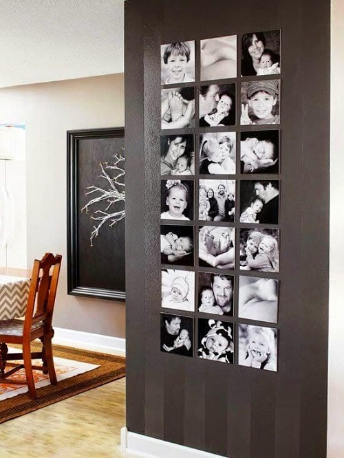 Separatoare de cameră elegante cu fotografii alb-negru
