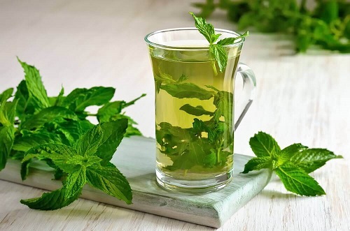 Remedii naturale pentru vertij precum ceaiul de mentă și izmă bună