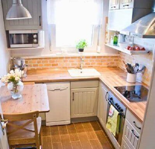 Corpuri de iluminat folosite în amenajarea unei bucătării mici