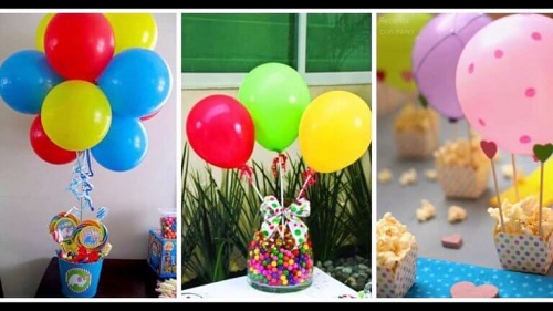 Decorațiuni cu baloane și bomboane