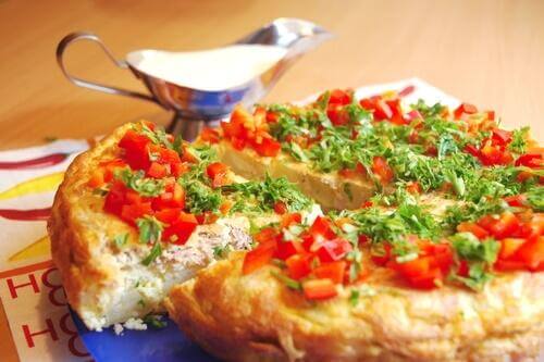 Omletă franțuzească cu legume