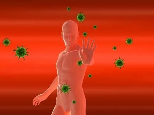 Virusul gripal atacând corpul uman