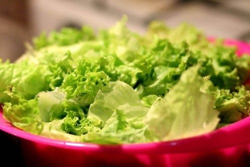 Castron cu salată iceberg