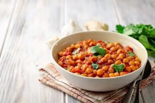 Rețetă delicioasă de curry de năut