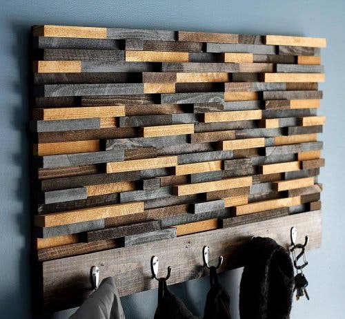 Suport de haine cu design rustic