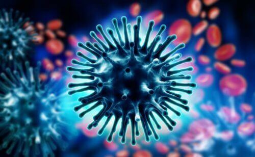 Virus văzut la microscop