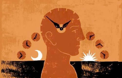 Desen ilustrând trecerea orelor