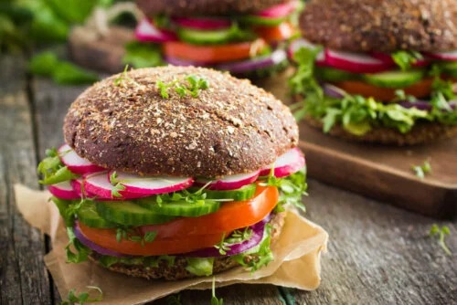 Burger vegan delicios