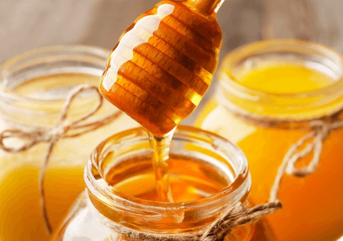 Borcan cu miere de albine