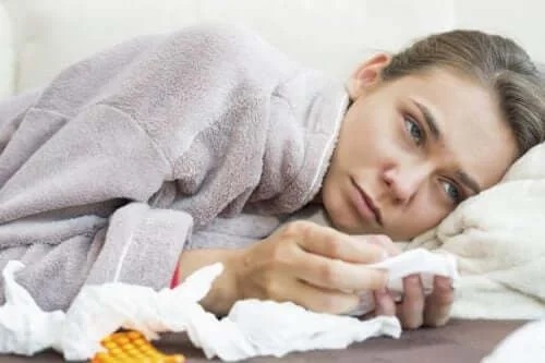 Femeie care primește tratamentul tromboembolismului pulmonar