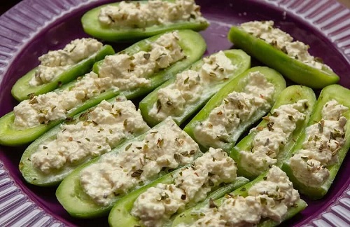 Sandviș fără pâine cu castravete