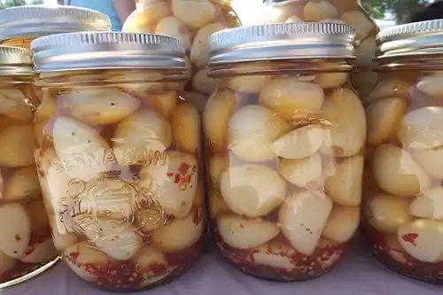 Borcan cu antibiotic natural cu usturoi