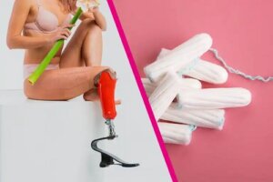 Piciorul unui model este amputat din cauza unui tampon