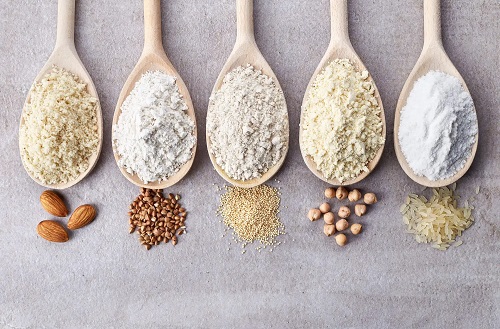 Făinuri pentru o rețetă de aluat fără gluten