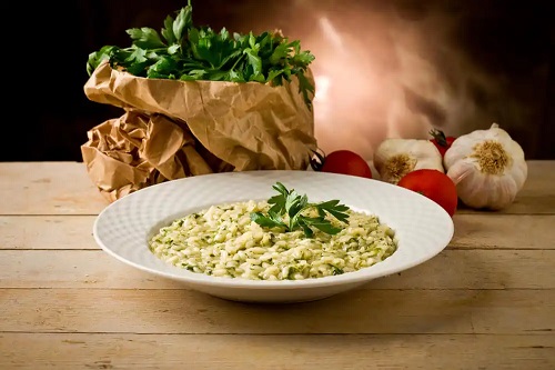 Farfurie cu risotto cu dovleac