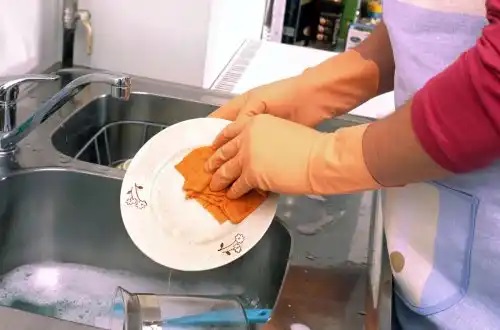Persoană care spală vasele