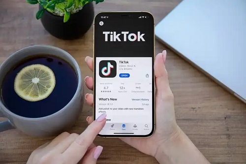 Aplicația TikTok pentru mobil