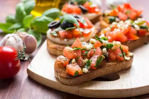 Rețetă de bruschete cu mozzarella