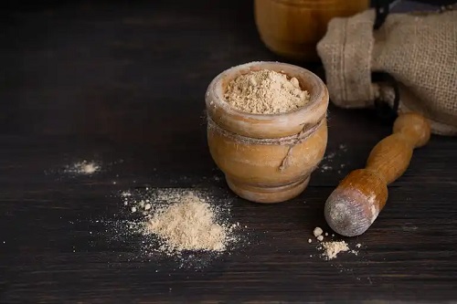 Recipient cu gofio canar