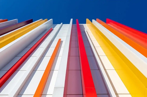 Blocurile de culoare în designul exterior