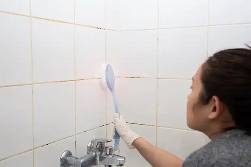 Femeie care se protejează de intoxicația cu borax