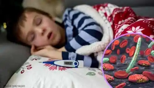 Copil bolnav cu febră