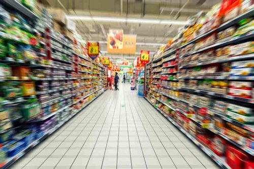 Culoar în supermarket