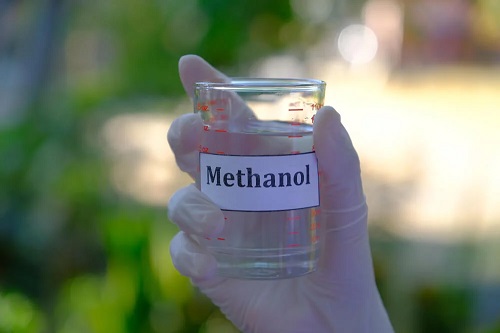 Vas gradat cu metanol