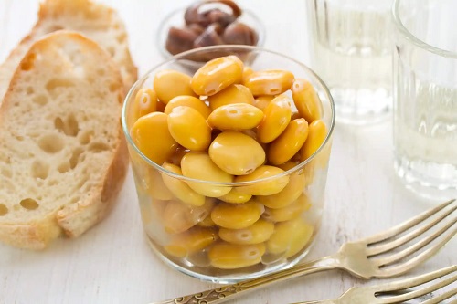 Boabe de lupin înmuiate