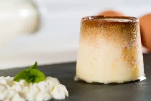Flan cu cremă de brânză