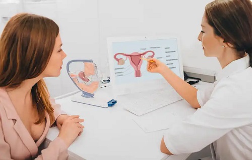 Medic care analizează durerile ovariene la menopauză